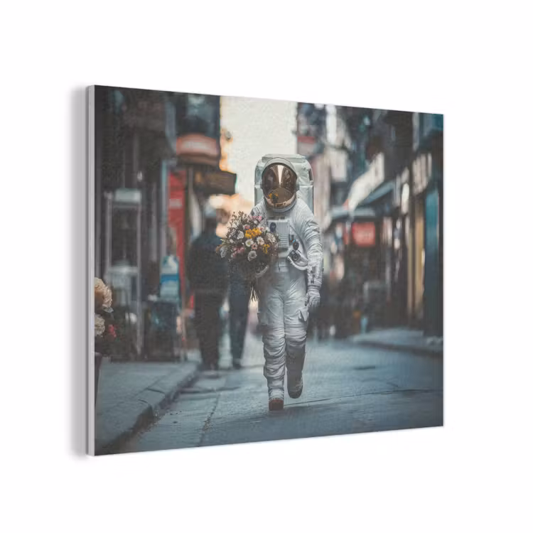 Boeket - Bloemen - Kleurrijk - Astronaut PET vilt klein -3d