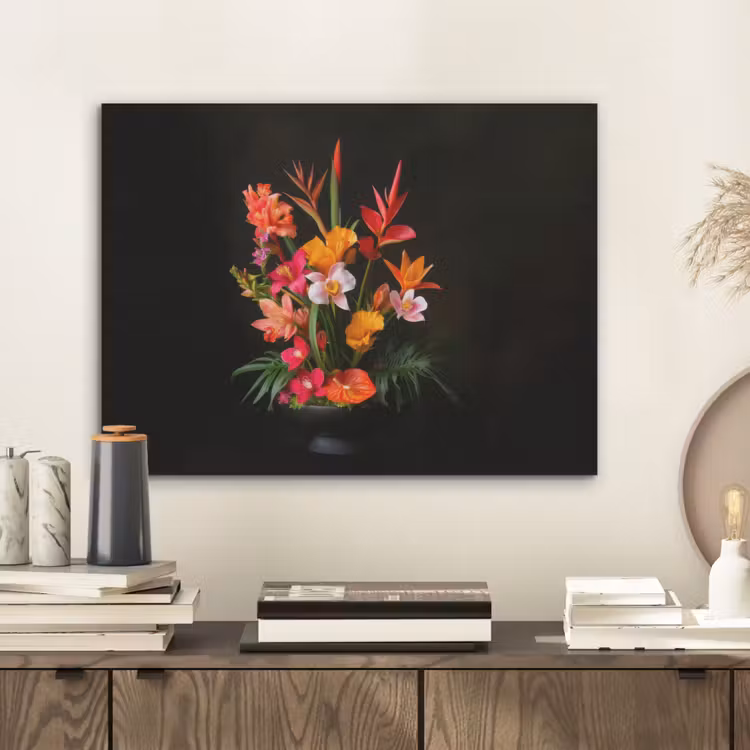 Boeket - Bloemen - Exotisch PET vilt klein -sfeer1