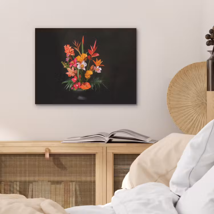 Boeket - Bloemen - Exotisch PET vilt klein -sfeer3