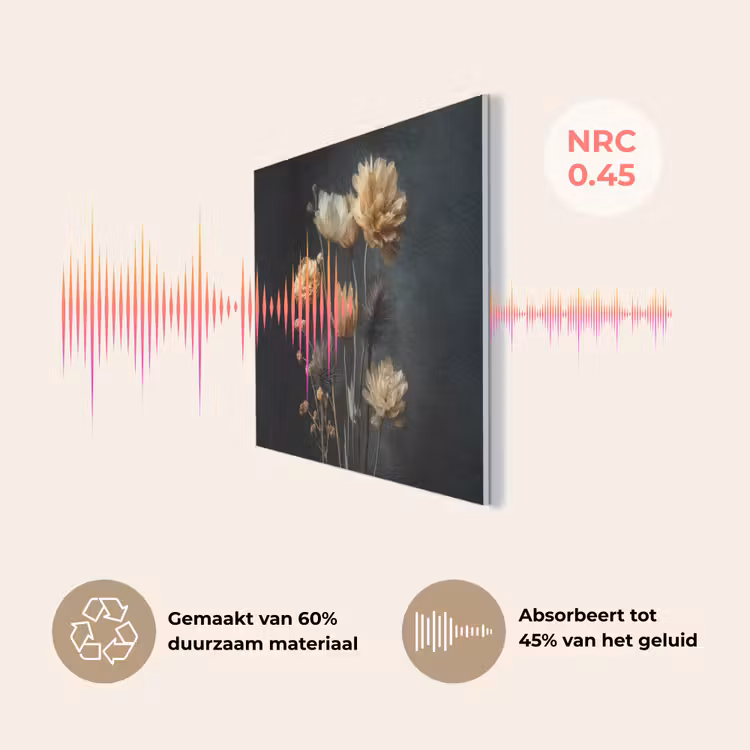 Boeket - Bloemen - Licht - Zwart PET vilt klein -USP_NL