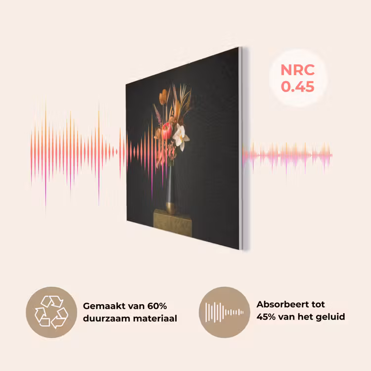 Boeket - Oranje - Gouden - vaas PET vilt klein -USP_NL