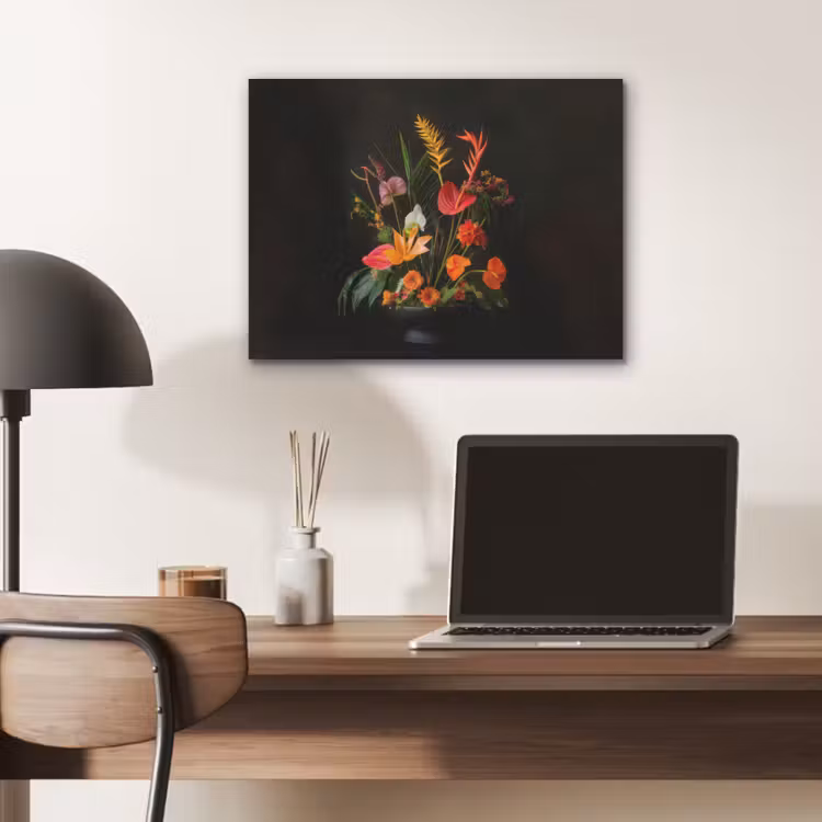 Schaal - Boeket - Bloemen PET vilt klein -sfeer5