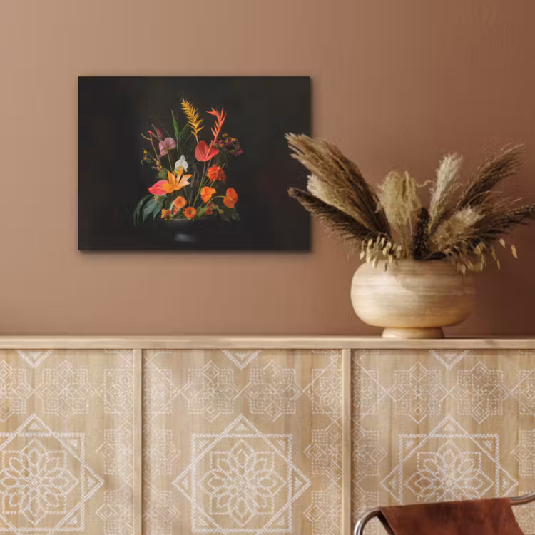 Schaal - Boeket - Bloemen PET vilt klein -sfeer4