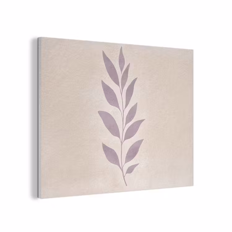 Tak - Bladeren - Minimalistisch - Beige PET vilt klein -3d
