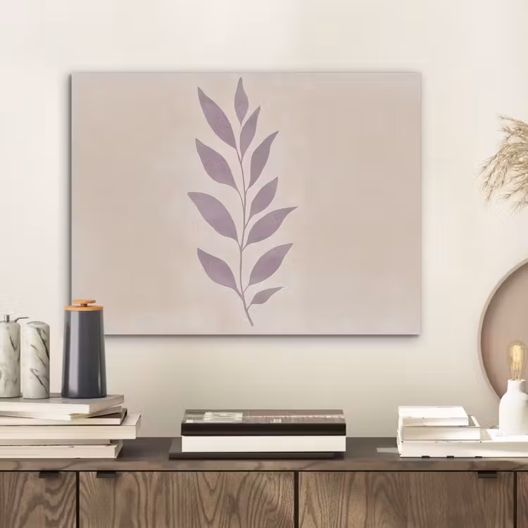 Tak - Bladeren - Minimalistisch - Beige PET vilt klein -sfeer1