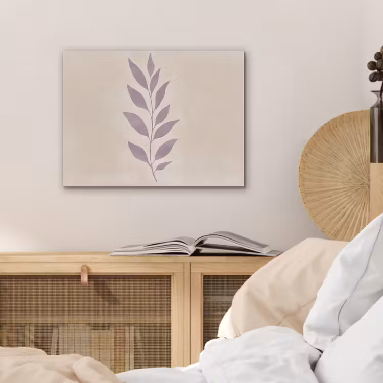 Tak - Bladeren - Minimalistisch - Beige PET vilt klein -sfeer3