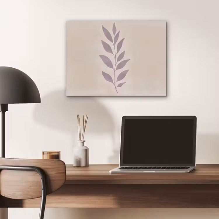 Tak - Bladeren - Minimalistisch - Beige PET vilt klein -sfeer5