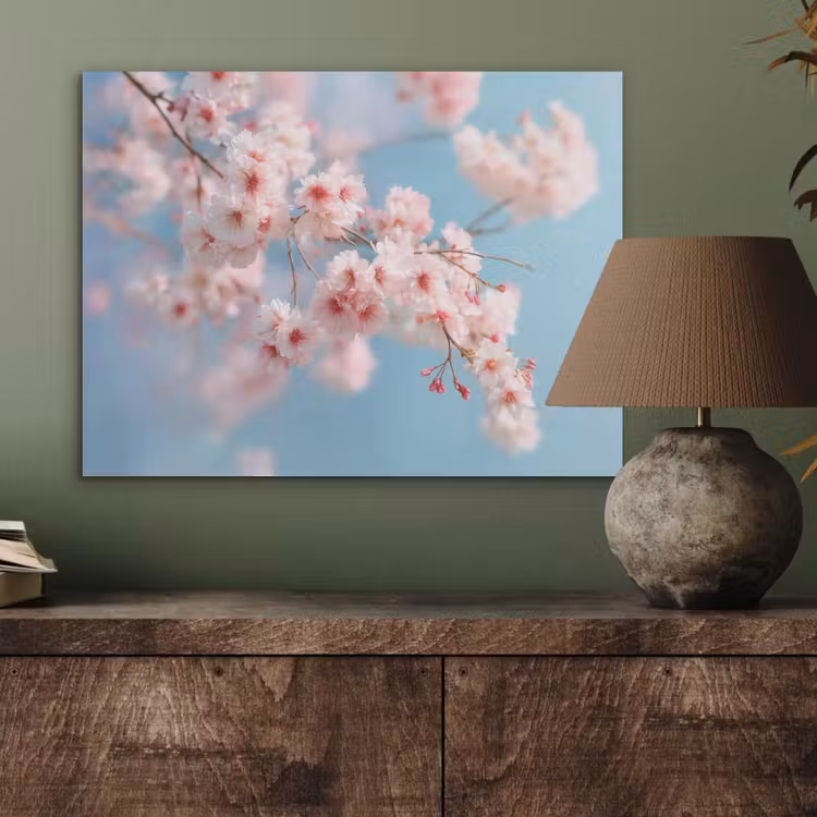 Takken - Bloesems - Roze PET vilt klein -sfeer2