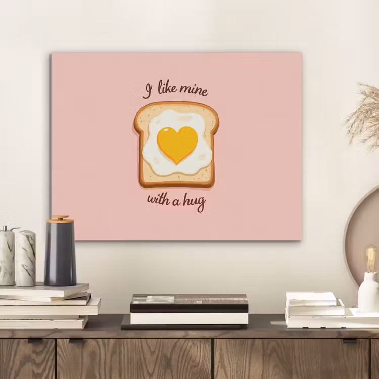Brood - Illustratie - Quote - Roze PET vilt klein -sfeer1