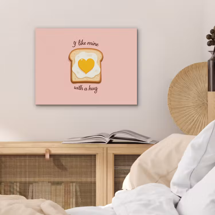 Brood - Illustratie - Quote - Roze PET vilt klein -sfeer3