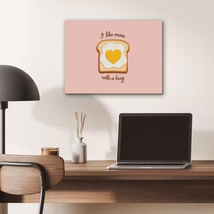 Brood - Illustratie - Quote - Roze PET vilt klein -sfeer5