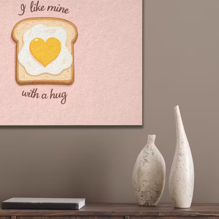 Brood - Illustratie - Quote - Roze PET vilt klein -sfeer6_closeup