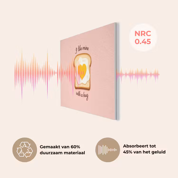 Brood - Illustratie - Quote - Roze PET vilt klein -USP_NL