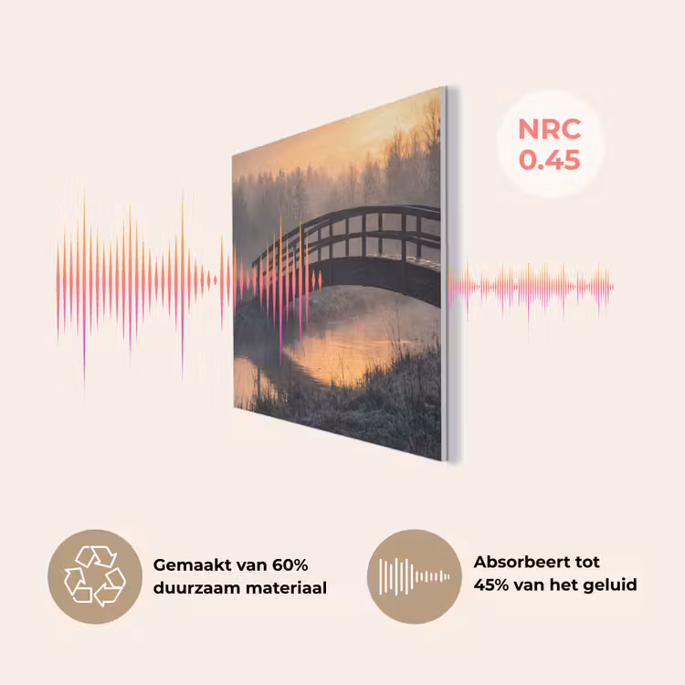 Brug - Mist - Bomen - Water PET vilt klein -USP_NL