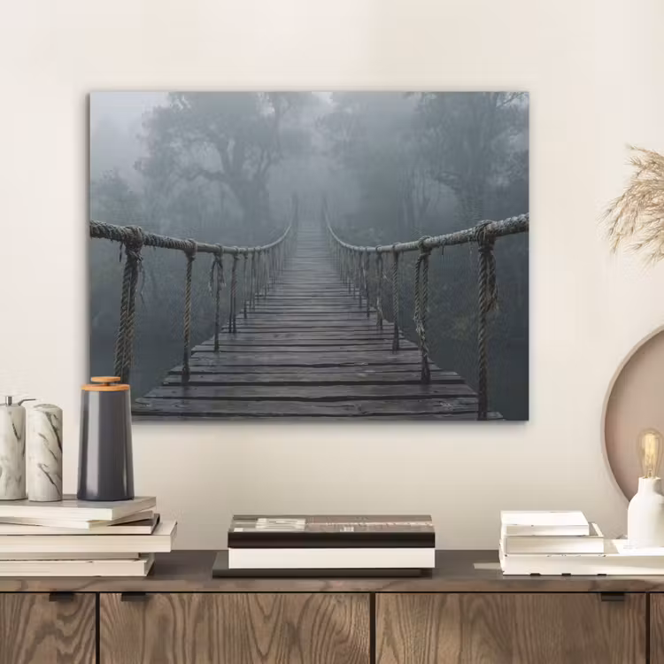 Brug - Jungle - Mist - Natuur PET vilt klein -sfeer1
