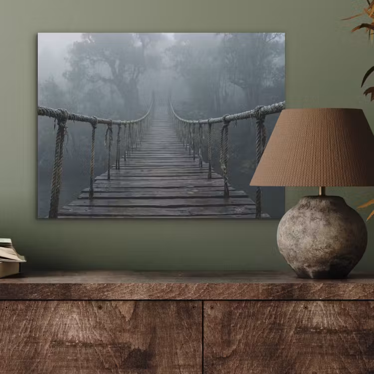 Brug - Jungle - Mist - Natuur PET vilt klein -sfeer2