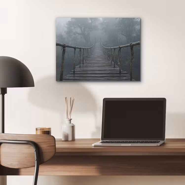Brug - Jungle - Mist - Natuur PET vilt klein -sfeer5