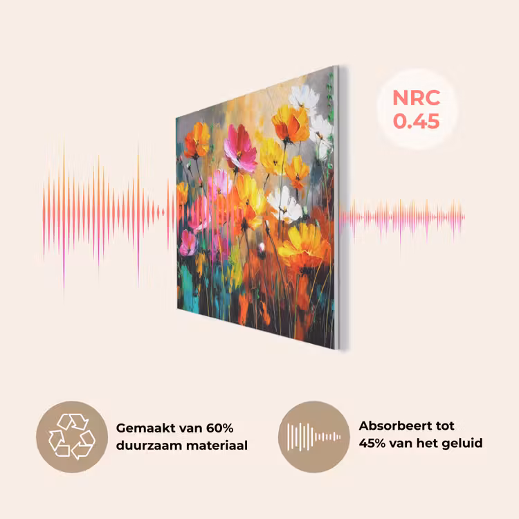 Felgekleurd - Bloemblaadjes - Abstract PET vilt klein -USP_NL