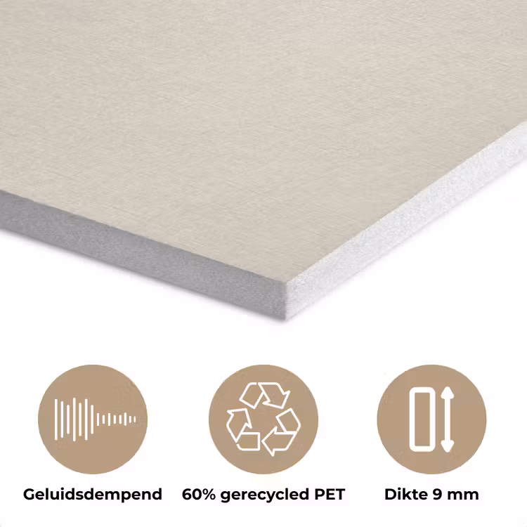 Penseelstreek - Zwart - Minimalistisch PET vilt klein -closeup_NL