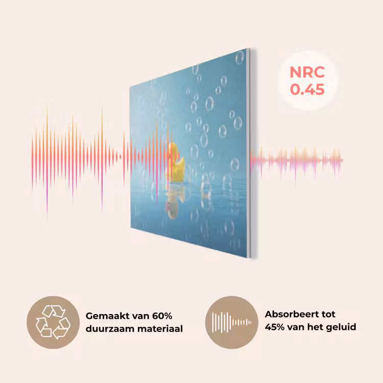 Bubbels - Badeend - Geel PET vilt klein -USP_NL
