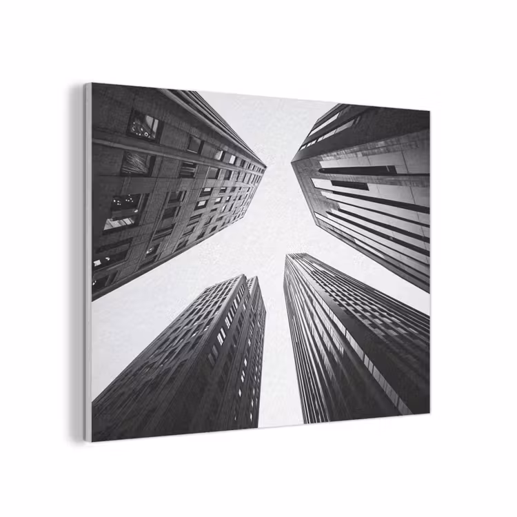 Gebouwen - Lucht - Zwart PET vilt klein -3d