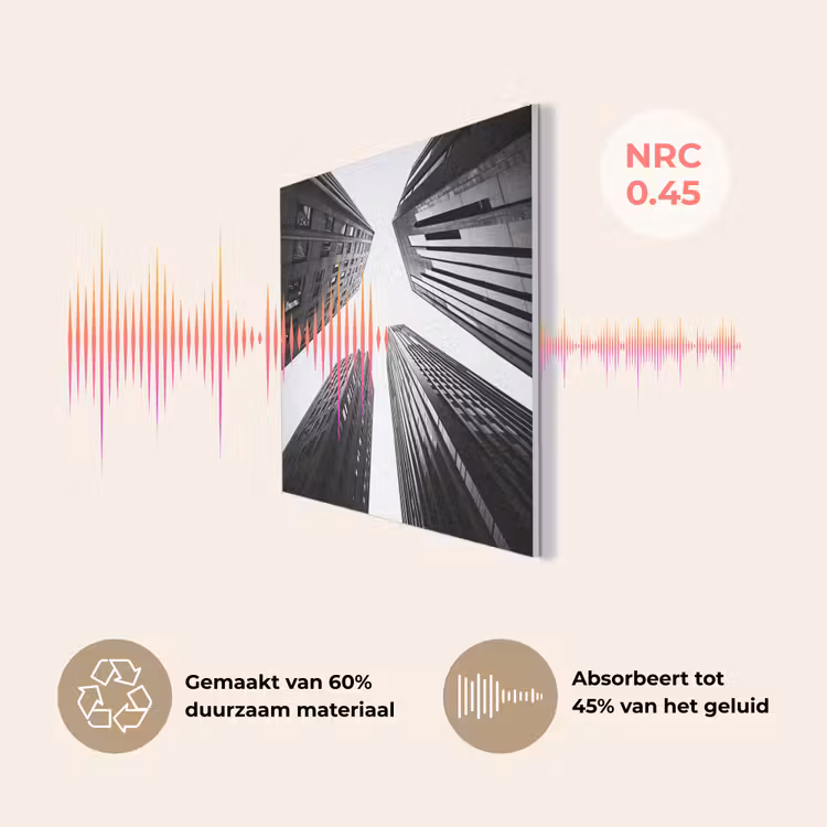 Gebouwen - Lucht - Zwart PET vilt klein -USP_NL