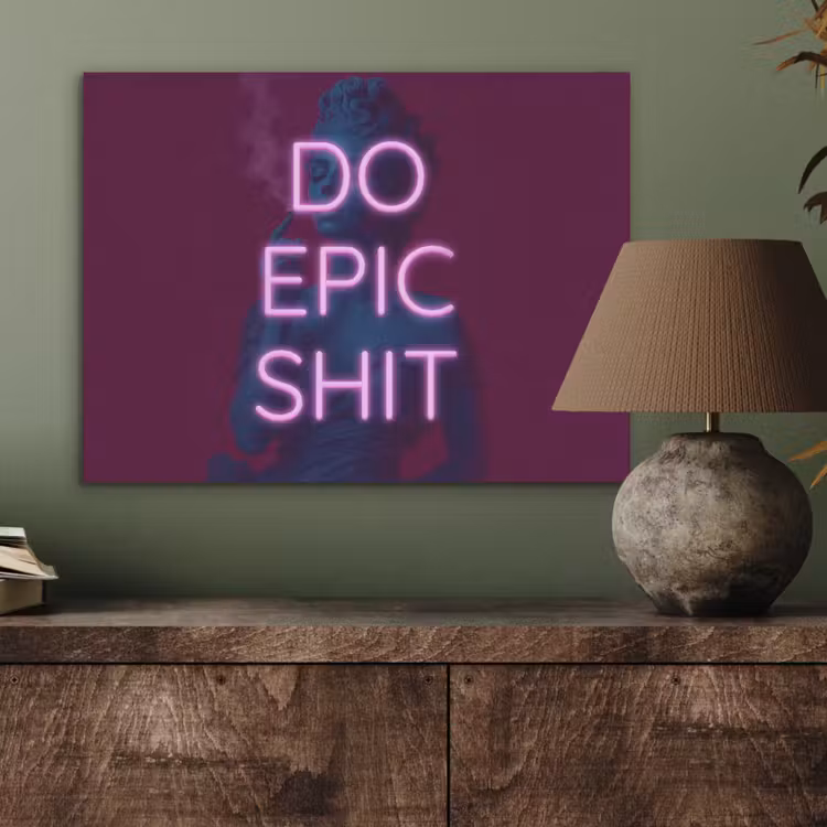 Buste - Neon - LED - Letters PET vilt klein -sfeer2