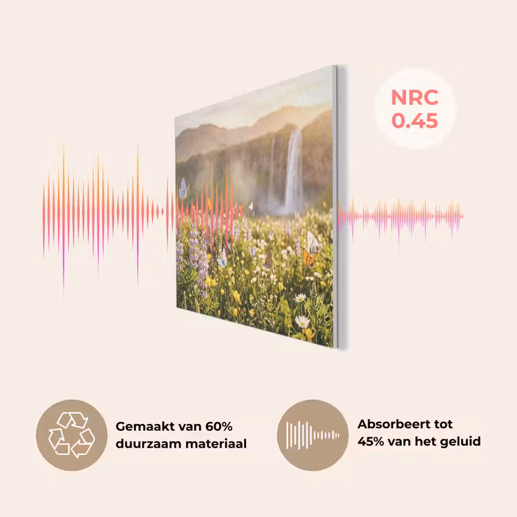 Vlinders - Waterval - Bloemenveld PET vilt klein -USP_NL