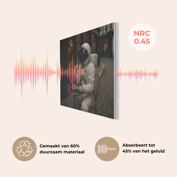 Café - Croissant - Koffie - Astronaut PET vilt klein -USP_NL
