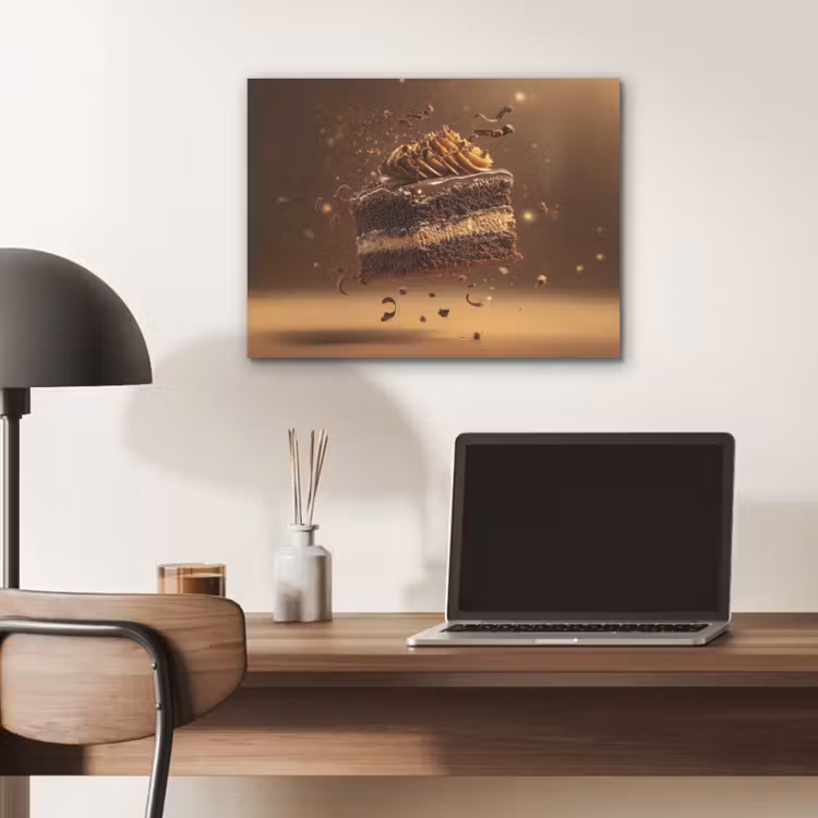 Taart - Chocolade - Eten - Brownie PET vilt klein -sfeer5