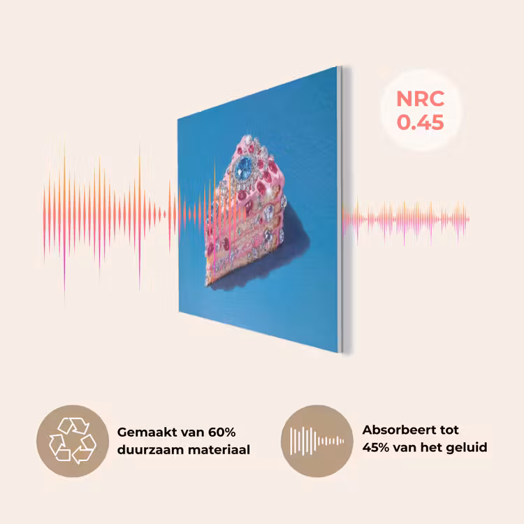 Taart - Edelstenen - Glitters - Roze PET vilt klein -USP_NL
