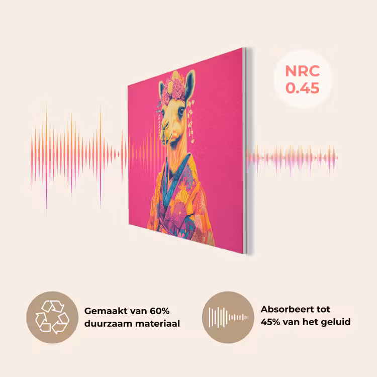 Kameel - Bloemen - Kimono - Waaiers PET vilt klein -USP_NL