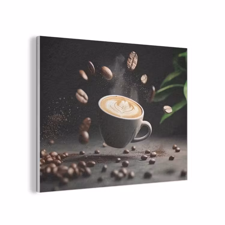 Cappuccino - Kop - Bonen - Bruin PET vilt klein -3d