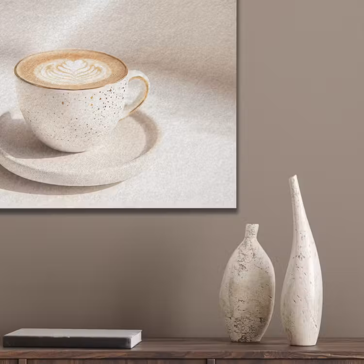 Cappuccino - Schuim - Schotel - Beige PET vilt klein -sfeer6_closeup