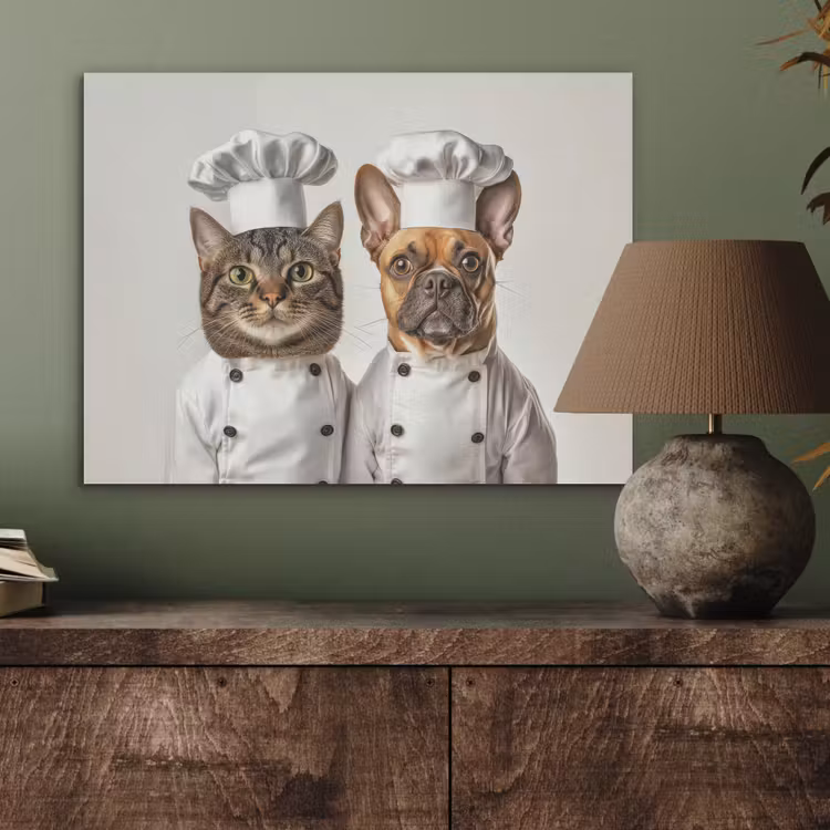 Kat - Hond - Kokskleding PET vilt klein -sfeer2