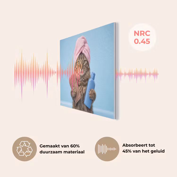 Kat - Handdoek - Washand - Zeep PET vilt klein -USP_NL