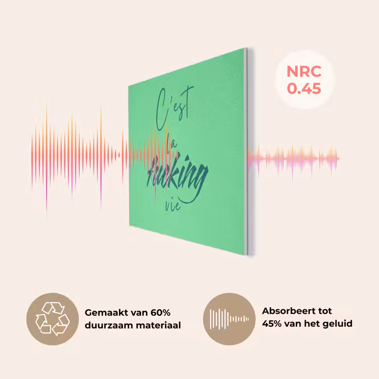 c'est la fucking vie - Groen - Penseelstijl PET vilt klein -USP_NL