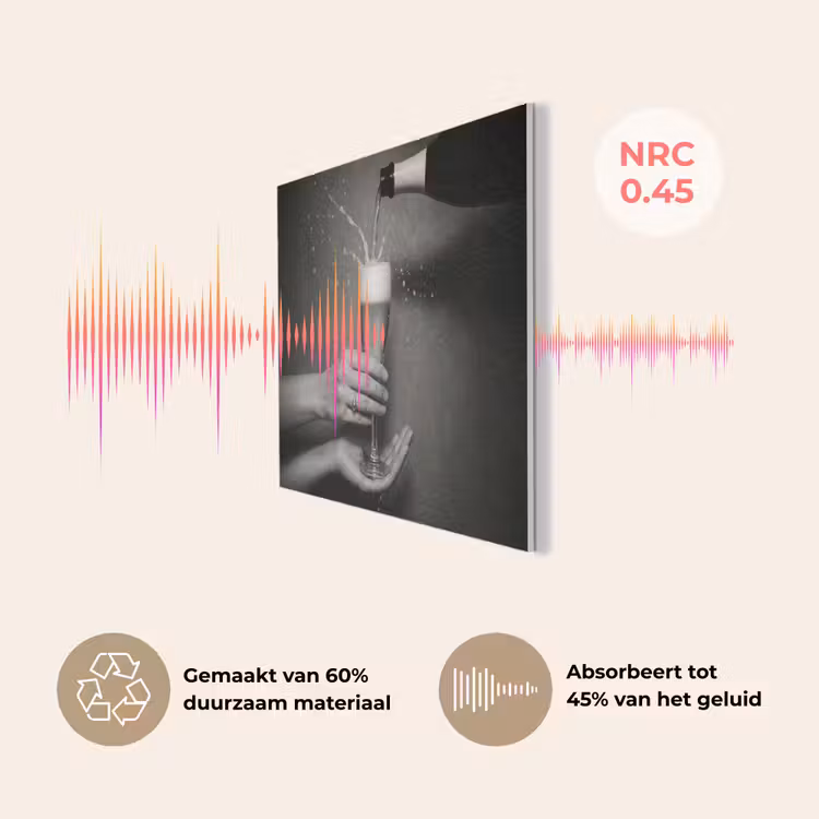 Champagnefles - Glas - Minimalistisch - Spetters PET vilt klein -USP_NL