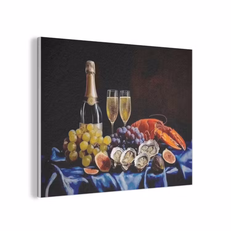 Champagne - Luxe - Oesters PET vilt klein -3d