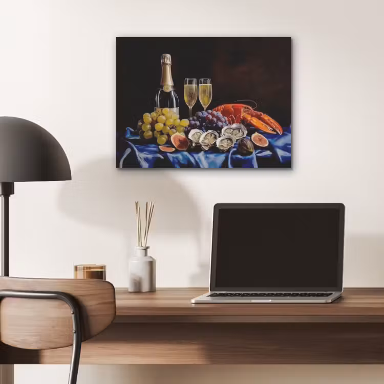Champagne - Luxe - Oesters PET vilt klein -sfeer5