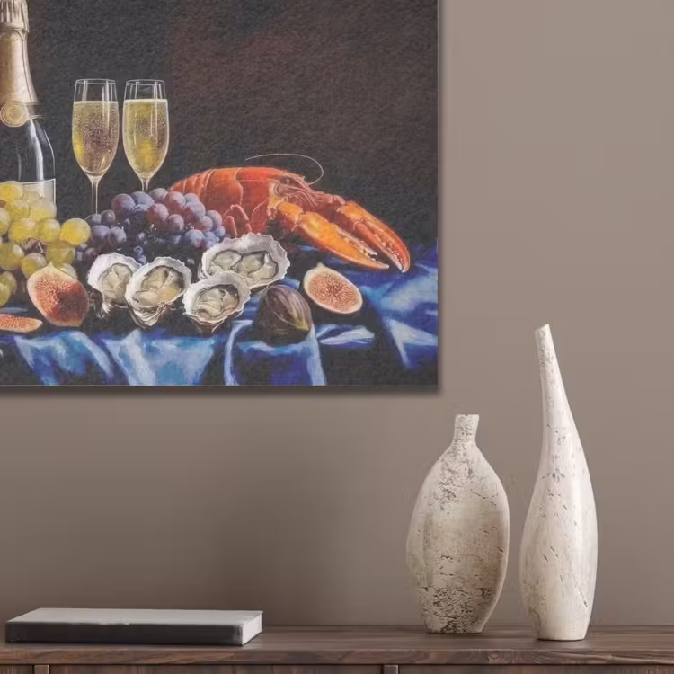 Champagne - Luxe - Oesters PET vilt klein -sfeer6_closeup