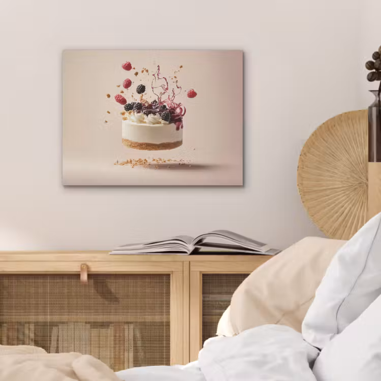 Cheesecake - Eten - Roze - Taart PET vilt klein -sfeer3