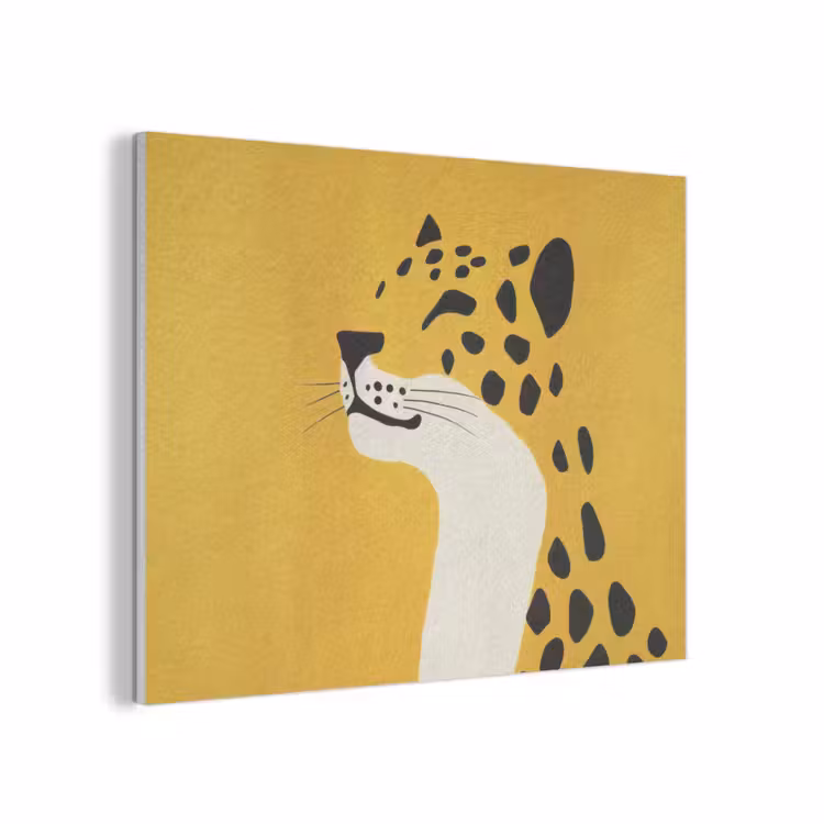 Cheetah - Illustratie - Geel PET vilt klein -3d