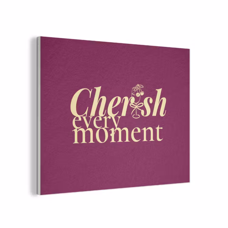 Cherish every moment - Cocktailglas - Bordeaux PET vilt klein -3d