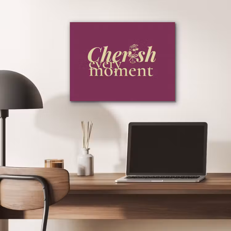 Cherish every moment - Cocktailglas - Bordeaux PET vilt klein -sfeer5