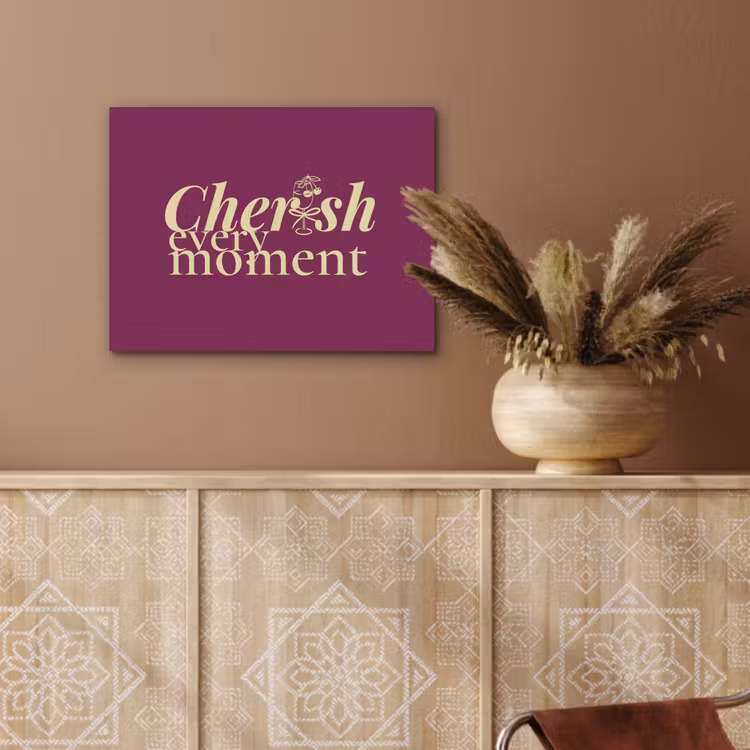 Cherish every moment - Cocktailglas - Bordeaux PET vilt klein -sfeer4