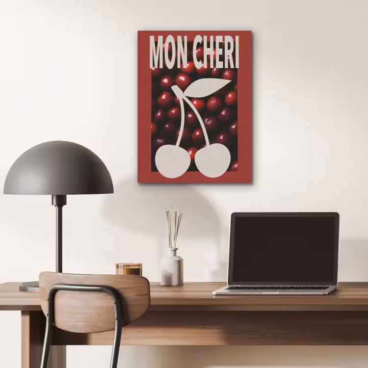 Kersen - Illustratie - Rood PET vilt klein -sfeer5