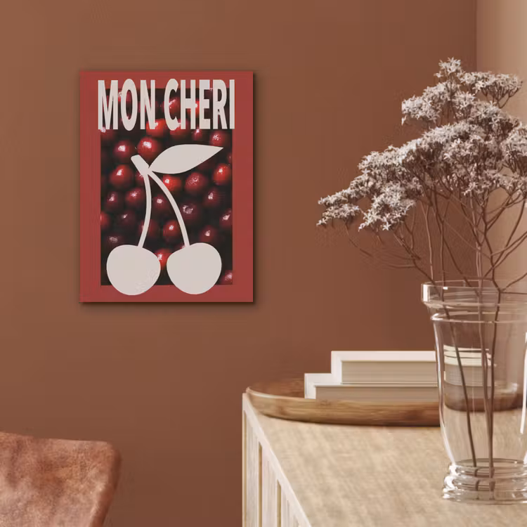 Kersen - Illustratie - Rood PET vilt klein -sfeer4