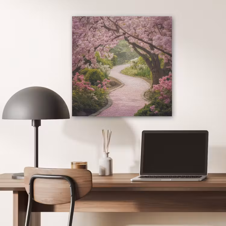 Kersenbloesem - Natuur - Sakura - Pad - Japanse tuin PET vilt klein -sfeer5