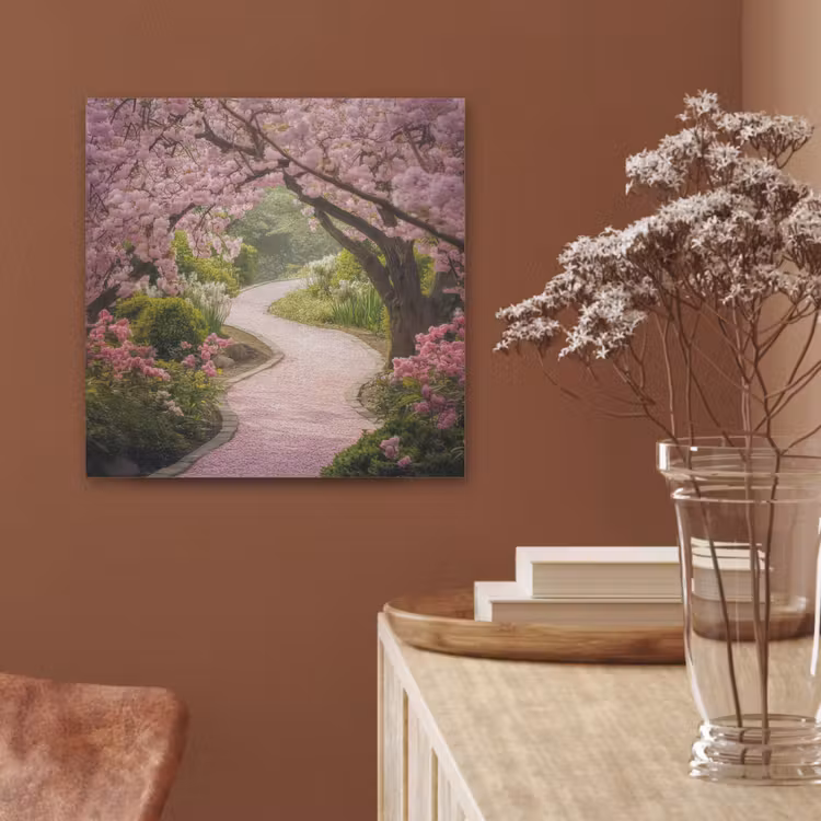 Kersenbloesem - Natuur - Sakura - Pad - Japanse tuin PET vilt klein -sfeer4